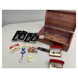 CEDAR JEWELRY BOX WITH ASSORTED