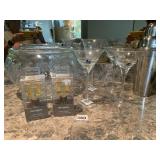 PUNCH BOWL, TWO LETTER H BOTTLE STOPPERS, PIER
