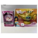 DISNEY ALARM CLOCK AND TEAPOT