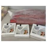 3 PACKS PREMIUM NAPKINS, 3 SLEEVES DRINK CUPS