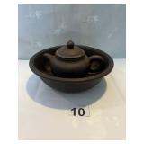 UNIQUE CERAMIC BOWL & TEA POT