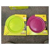 25 PACK OF NEW SUMMER PLATES X 2