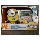 DESPICABLE ME NIGHT GLOW ALARM CLOCK