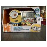 DESPICABLE ME NIGHT GLOW ALARM CLOCK