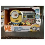 DESPICABLE ME NIGHT GLOW ALARM CLOCK