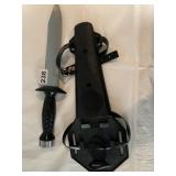 AQUA LONG US DIVERS KNIFE STAINLESS STEEL JAPAN