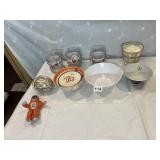 VOTIVE CANDLE HOLDERS, BOWLS, ETC.