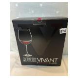 REIDEL VIVANT 2 BURGUNDY GLASSES NIB