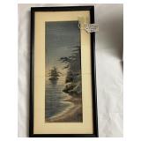20TH CENTURY LANDSCAPE ORIENTAL FRAMED VERY NICE