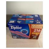 ZIPLOC BAGS QUART FREEZER