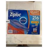 ZIPLOC BAGS QUART FREEZER