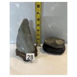 UNIQUE ROCKS WITH CARVED BASES