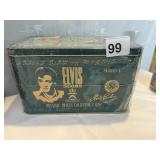 ELVIS GOLD METALLIC IMAGES COLLECTORS CARDS TIN
