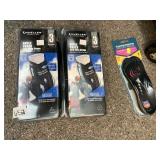 TWO ANKLE SUPPORTS AND INSOLES