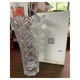 MIKASA 14" CRYSTAL FLAIR VASE NIB