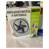 O2 COOL PORTABLE FAN NIB & WONDER ARMS TOTAL ARMS
