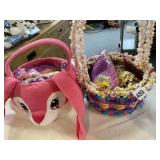 2 EASTER BASKETS WITH EARS