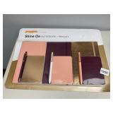 NEW IN PACKAGE 3 NOTEBOOKS WITH MATCHED PENS