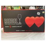 RIEDEL WINE GLASS COMPANY NEW IN BOX HEART TO