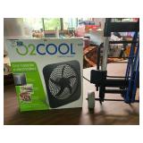 O2COOL PORTABLE FAN & COLLAPSIBLE ROLLING CART