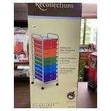 ROLLING CART WITH 10 DRAWERS NIB