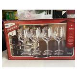 SHANNON CRYSTAL GOBLETS SET OF 8 NIB