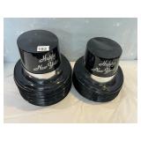 MULTIPLE BLACK & SILVER HAPPY NEW YEAR HATS