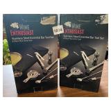 WINE ENTHUSIAST STAINLESS STEEL CAR TOOL SET NIB