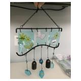 BUTTERFLY GLASS WIND CHIMES