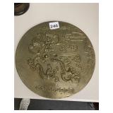 CHINESE BRASS DISC. 10"