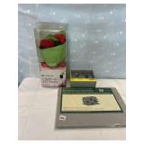MODERN 2 PIECE WINE KEY & STOPPER SET, 6 LIGHT UP