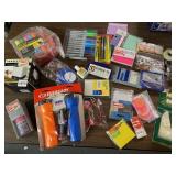 ASSORTED OFFICE SUPPLIES MARKERS NEW AND BLUE