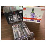BELL AND HOWELL NEW LANTERNS AND WINE SET AND