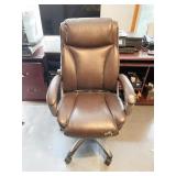 ROLLING DESK CHAIR WITH SOME PEELING SPOTS, 44"