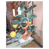 JADE ORANGE TREE 15" H X 13" W WITH PLANTER BASE