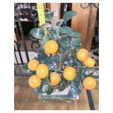 JADE ORANGE TREE 15" H X 13" W WITH PLANTER BASE