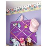 BEANIE BABIES, HUNGARY HAT, TACK BOARD
