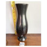 BLACK ON BLACK WARE POTTERY, NATIVE AM. SCENE