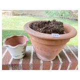 CLAY PLANTER AND LISIANTHUS PLANTER