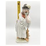 12" H HEREND FIGURINE HAND PAINTED PORCELAIN #