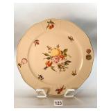 HEREND SERVING PLATE 11.75" D WITH GOLD GILT RIM