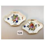 HEREND 4.75" HAND PAINTED DISHES