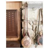 HUNGARIAN FOLK ART CANTEEN HAND PAINTED W/