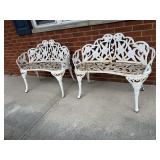 CAST IRON MATCHING BENCHES 38" WIDE