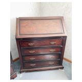 DROP FRONT SECRETARY DESK WITH 4 DRAWERS 42" H X