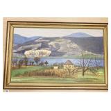 ARATOI SIGNED OIL ON CANVAS - 39" W X 23" CANVAS