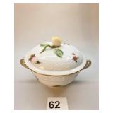 HEREND DOUBLE HANDLE SUGAR BOWL W/ LID