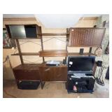 MCM TEAK FLOATING WALL UNIT 96" L X 78" H X 17.5"