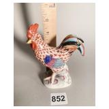 HEREND 5.5" H HAND PAINTED PORCELAIN ROOSTER NO