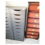 STANDING FILE DRAWER UNIT IN GRAY BLUE,